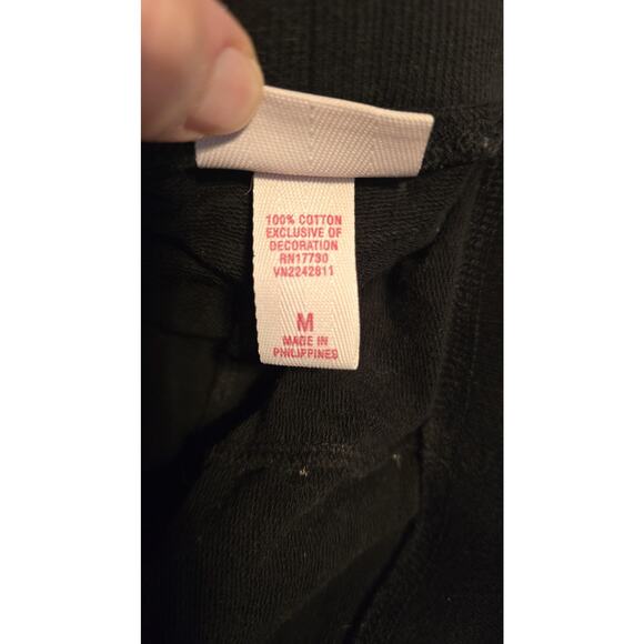 Mossimo Supply Co Shorts Womens Medium Black Cotton Drawstring Lounge Casual - Picture 9 of 9